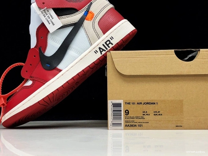 Air Retro Off-White Jordan Ten AA3834-101 Chicago 1 The 0909